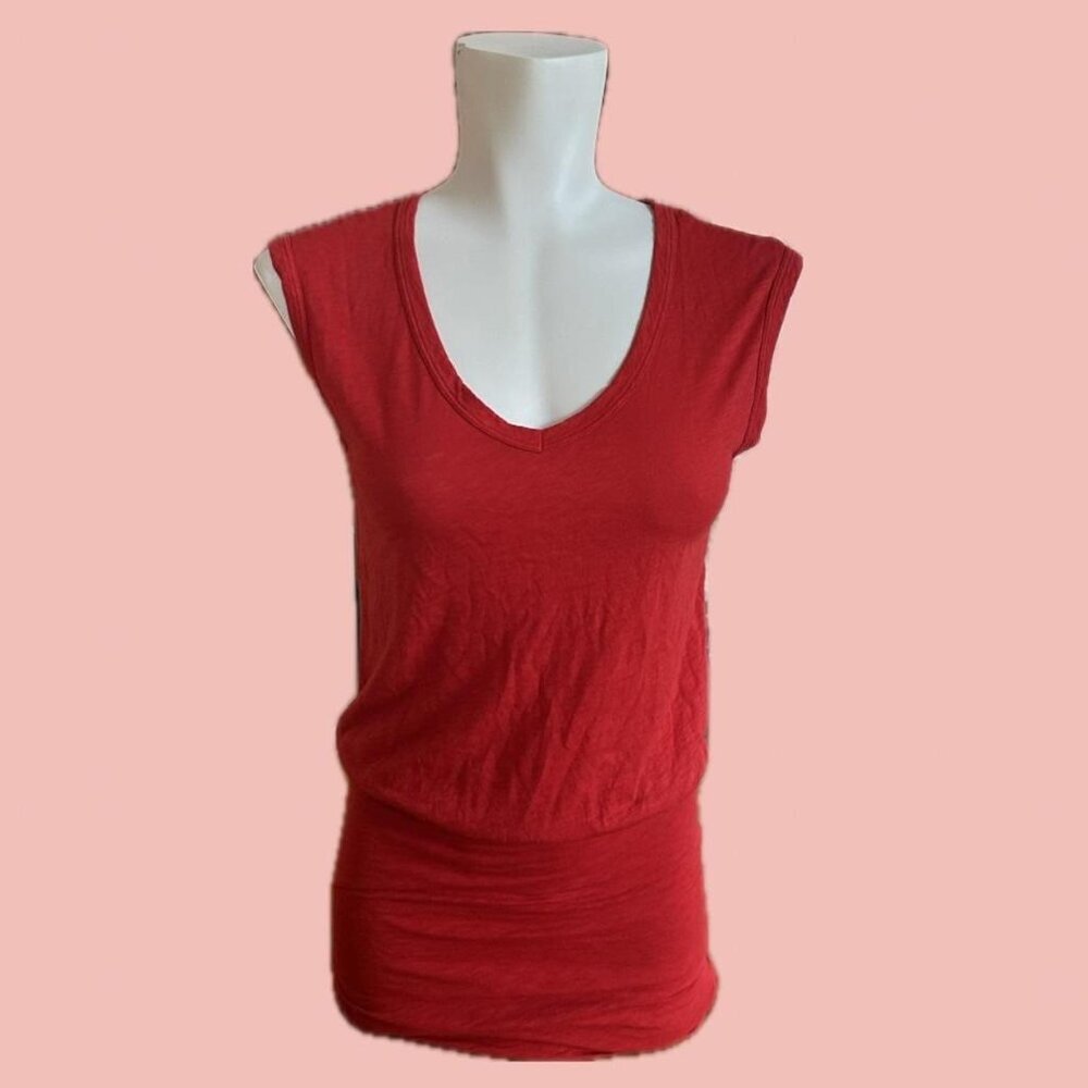 High-quality red t-shirt dress by Velvet by Graham & Spencer